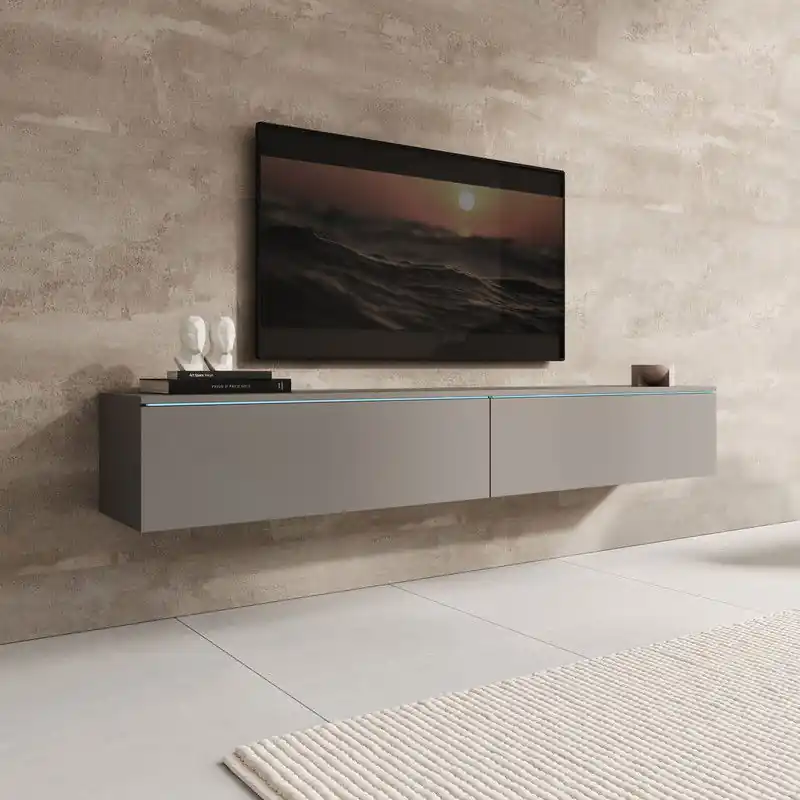 Gratis Retour Meubella - Dixon - TV-Meubel - Grijs - 180 cm