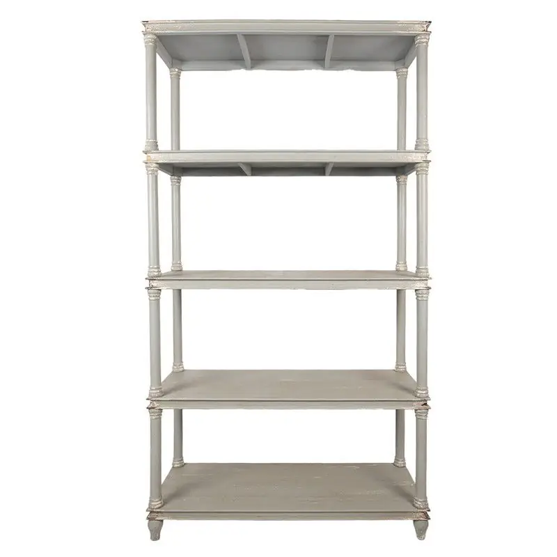 Clayre & Eef Kast 110x40x210 cm Grijs Hout Rechtstreeks Van De Fabrikant
