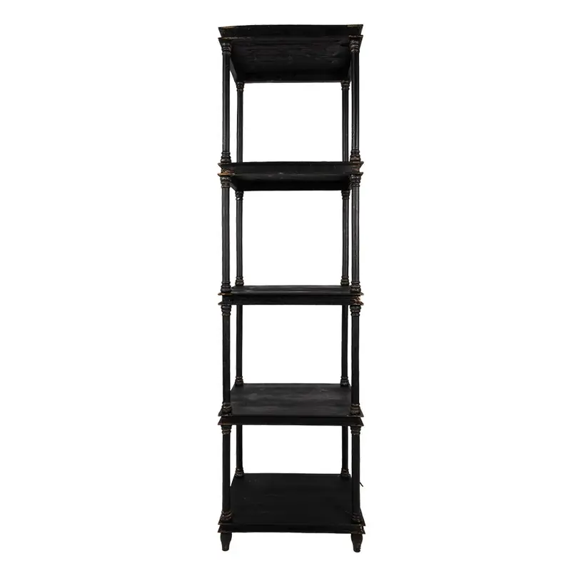 Clayre & Eef Kast 55x40x210 cm Zwart Hout Authentiek