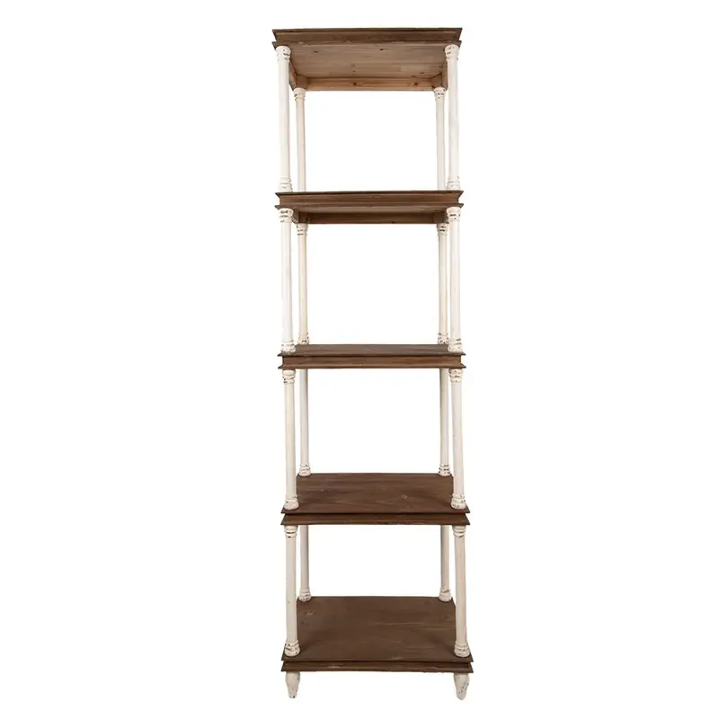 Clayre & Eef Kast 55x40x210 cm Wit Hout Flitsaanbieding