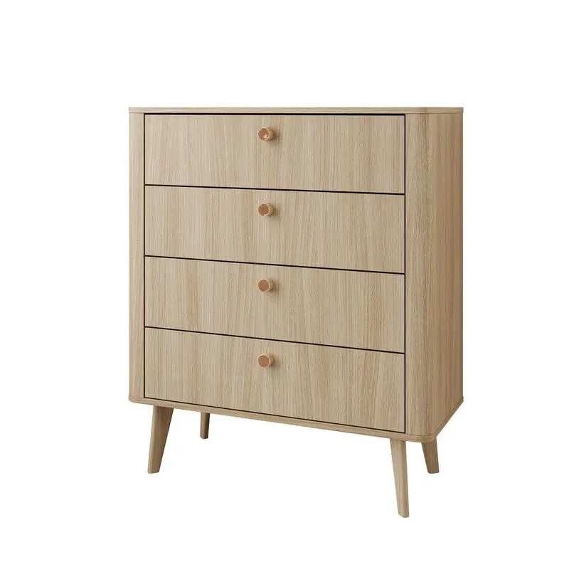 Korting Meubella - Voorne - Ladekast 4 lades - Eiken - 88x38x103 cm