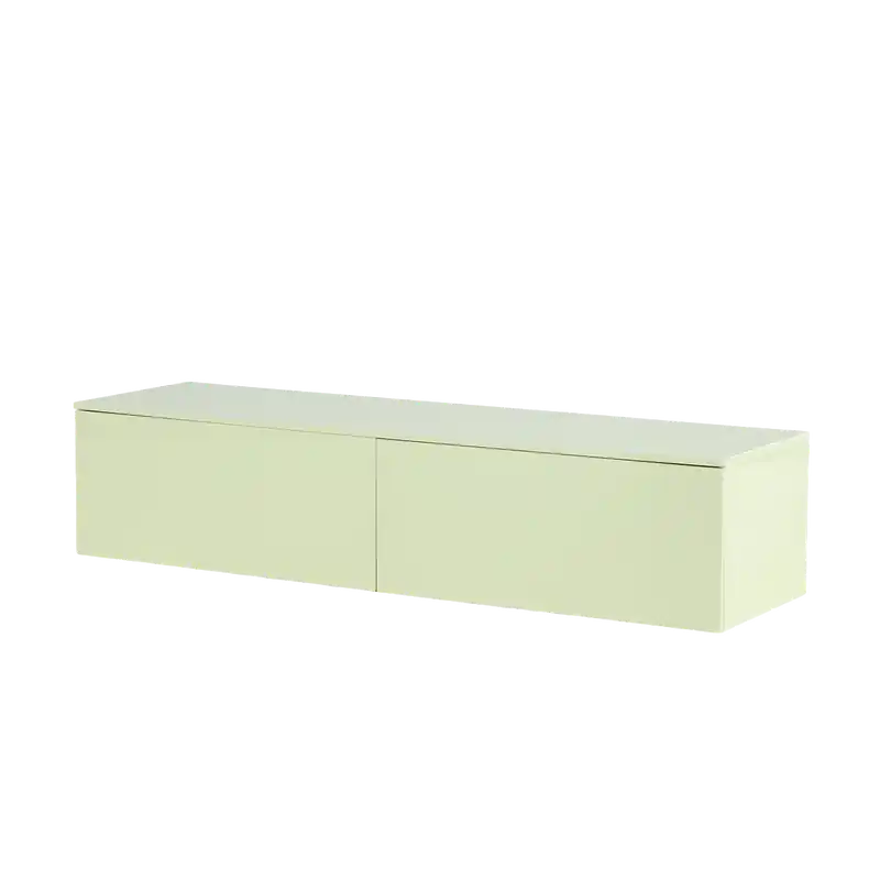 Hoge Kwaliteit Fieke houten tv meubel licht groen - 160 x 35 cm