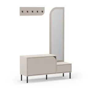 Marckeric - Schoenenkast Bea - Beige - 112x38.5x172cm Populair