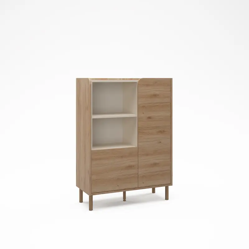 Weekendaanbieding Marckeric - Kast Monza - Bruin - 90x40x125cm