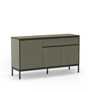 Wereldwijde Verzending Marckeric - Dressoir Lorenza - Zwart - 140x40x80cm