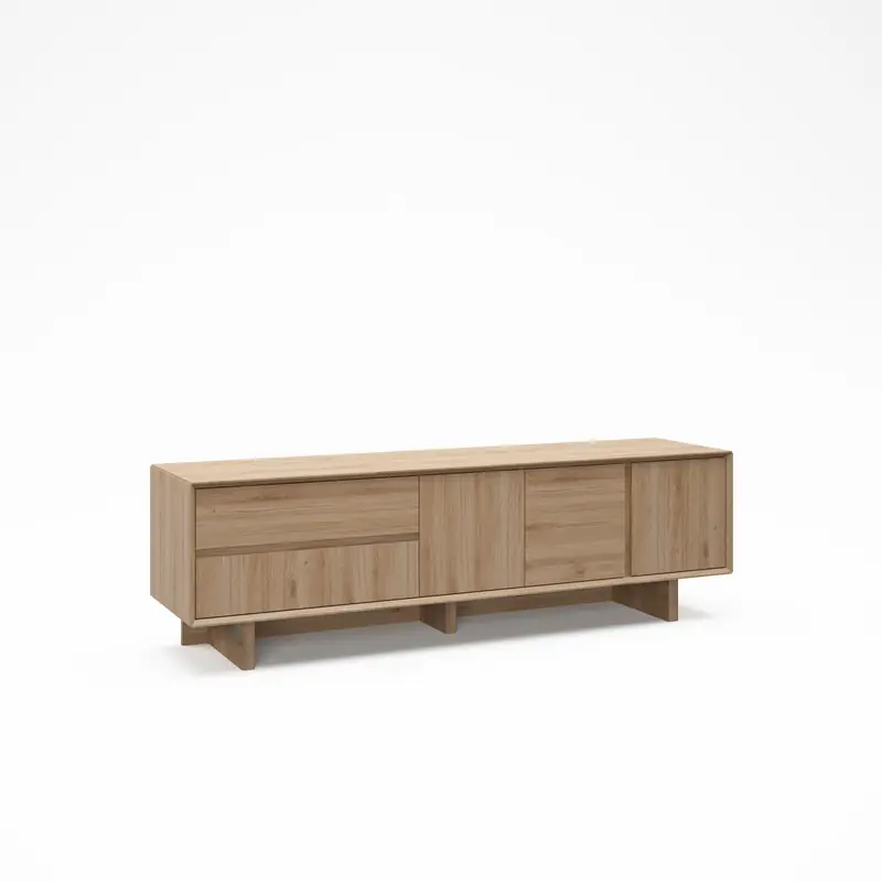 Dagaanbieding Marckeric - Tv-meubel Carpi - Bruin - 180x45x55.3cm