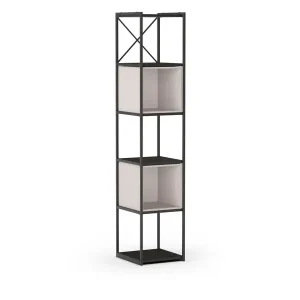 Uitverkoop Marckeric - Boekenkast Anya - Zwart - 36x39x179cm