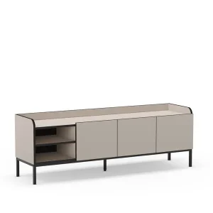 Veilige Betaling Marckeric - Tv-meubel Adara - Zwart - 160x42x55cm