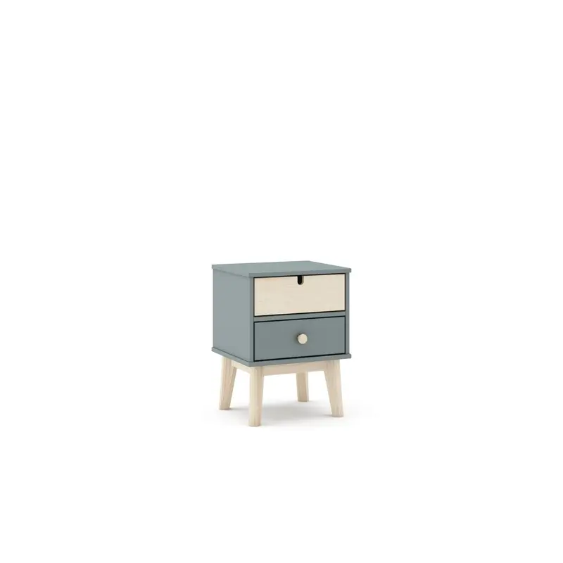 Budget Marckeric - Nachtkastje Estefania - Groen - 40x35x53cm
