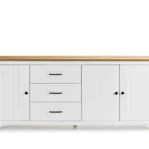 Betrouwbaar Marckeric - Dressoir Miranda - Wit - 190x40x80cm
