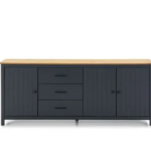 Betaalbaar Marckeric - Dressoir Miranda - Blauw - 190x40x80cm