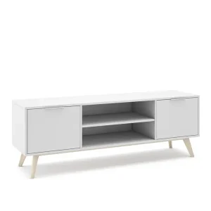 Bestseller Marckeric - Tv-meubel Campus - Wit - 140x40x53cm