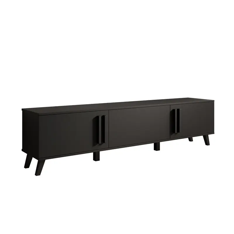 Fabrieksprijs Meubella - Hydra - TV-Meubel - Zwart - 180 cm