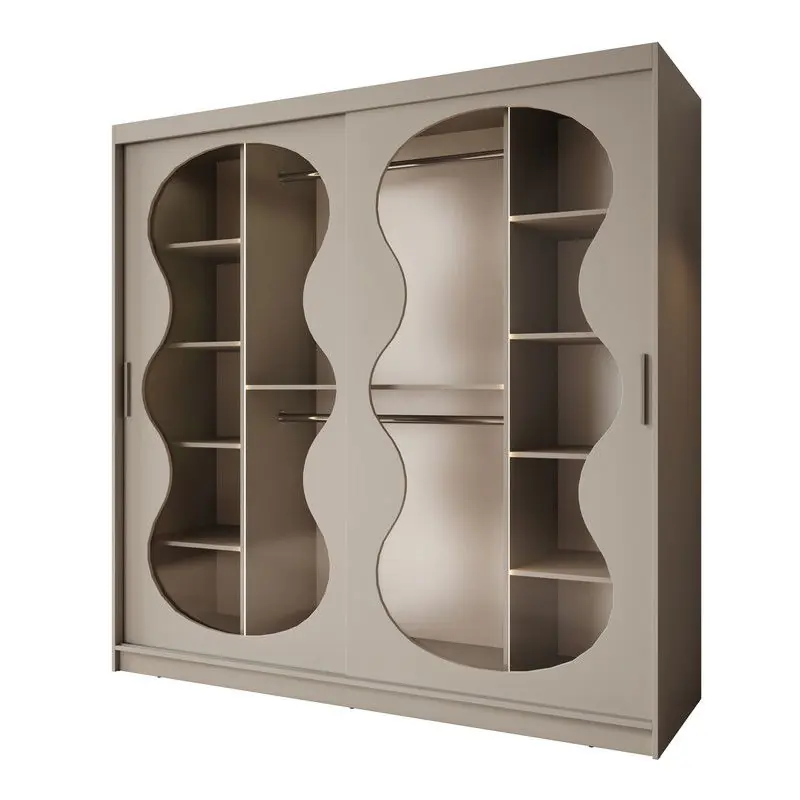 Meubella - Kledingkast Bunaro - Beige - 200 cm Flitsaanbieding