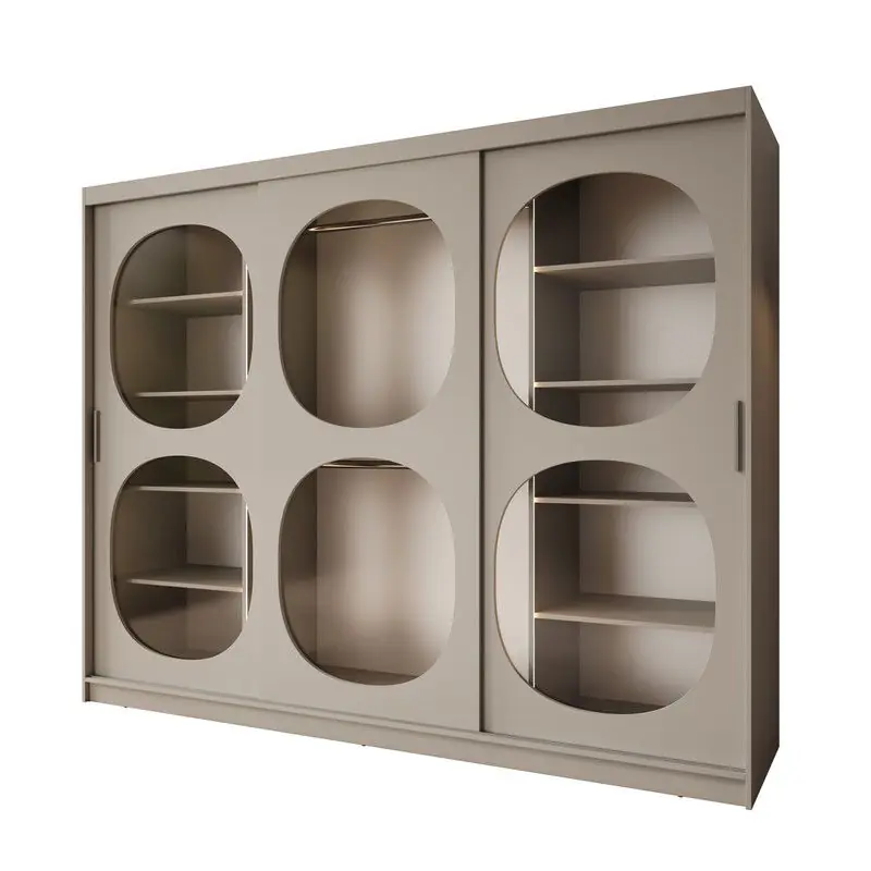 Nieuwe Collectie Meubella - Kledingkast Bravanti - Beige - 250 cm