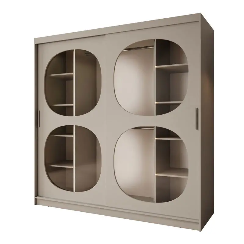 Merkproduct Meubella - Kledingkast Bravanti - Beige - 200 cm