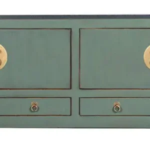Fine Asianliving Chinese TV Kast Grijs Olive Grey - Orientique Trendy