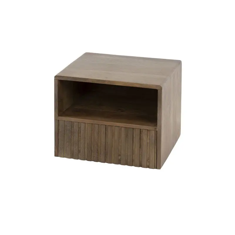 Nachtkastje Bruin Acaciahout - 35x30x25cm - Carve Lage Kosten
