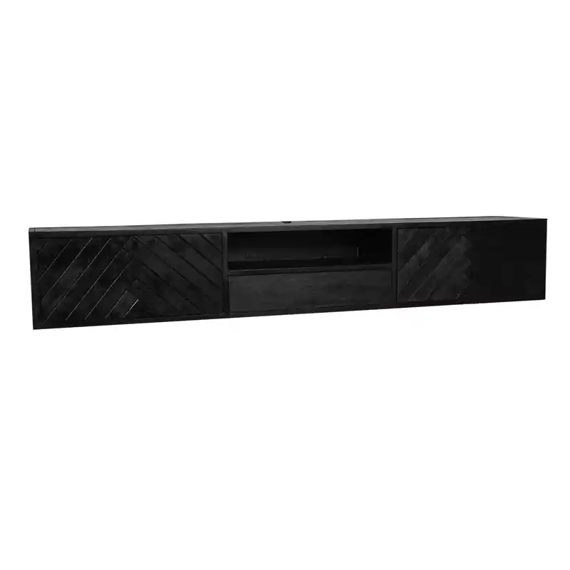 Starfurn - Tv meubel New York - Zwart - 35x240x33 cm Weekendaanbieding