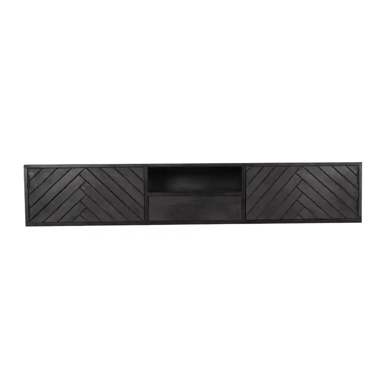 Gereduceerde Prijs Starfurn - Tv meubel New York - Zwart - 35x180x33 cm
