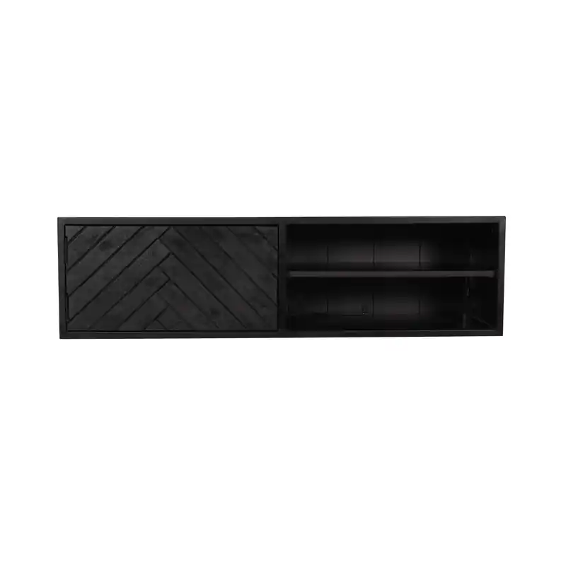 Finale Uitverkoop Starfurn - Tv meubel New York - Zwart - 35x120x33 cm