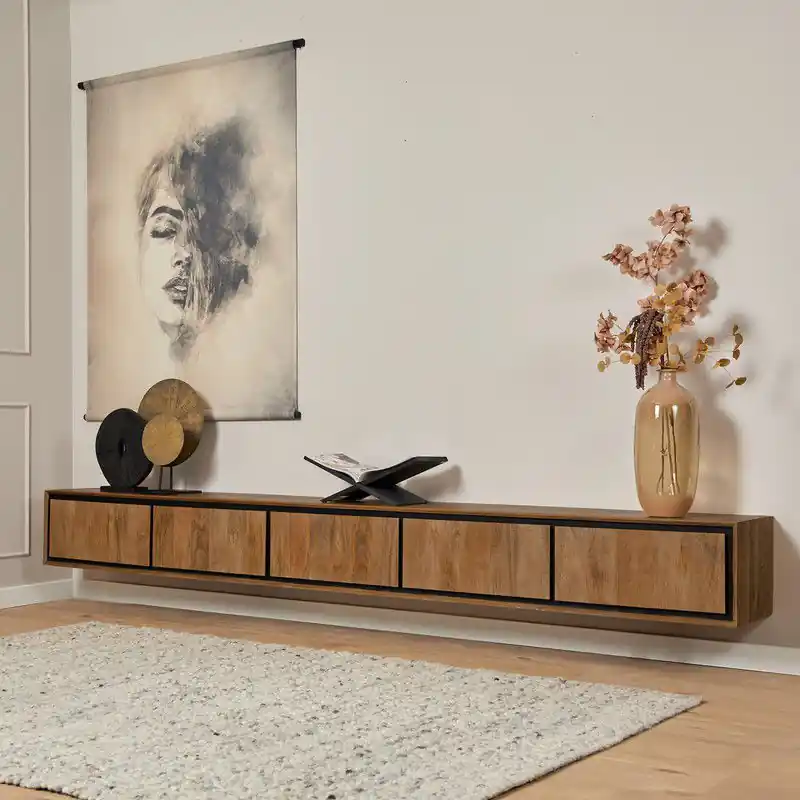 Limited Edition Starfurn - Tv meubel RichWood - Bruin - 35x280x30 cm