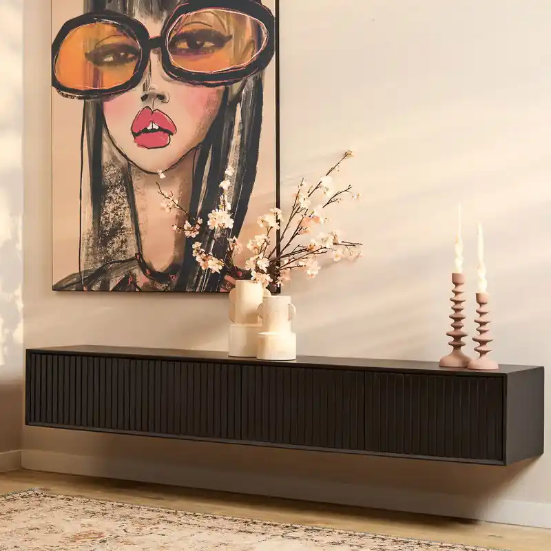 Bulkbestelling Starfurn - Tv meubel Madison - Zwart - 35x200x30 cm