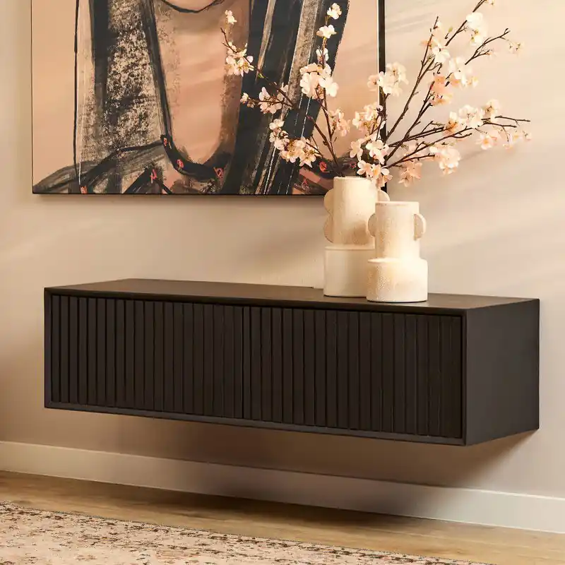 Starfurn - Tv meubel Madison - Zwart - 35x120x30 cm Beperkt Aanbod