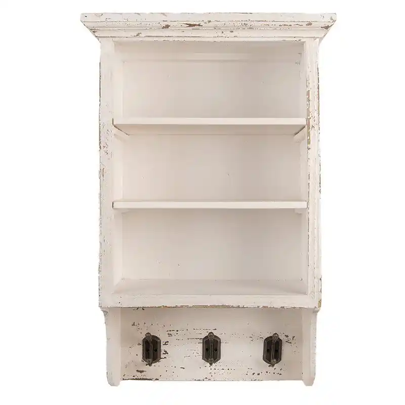 Veilige Betaling Clayre & Eef Wandkast 36x17x57 cm Beige Hout