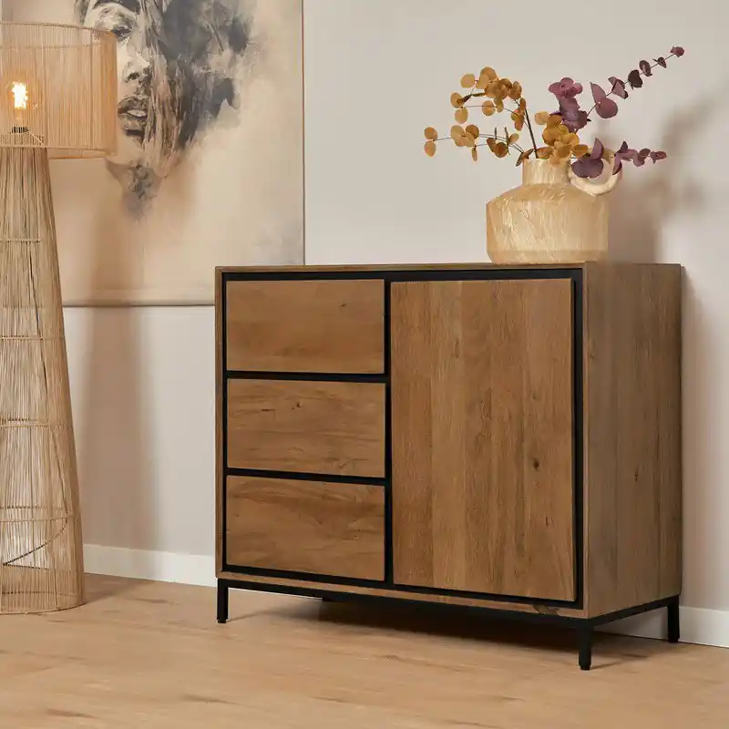 Starfurn - Kabinet RichWood - Bruin - 45x100x85 cm Rechtstreeks Van De Fabrikant