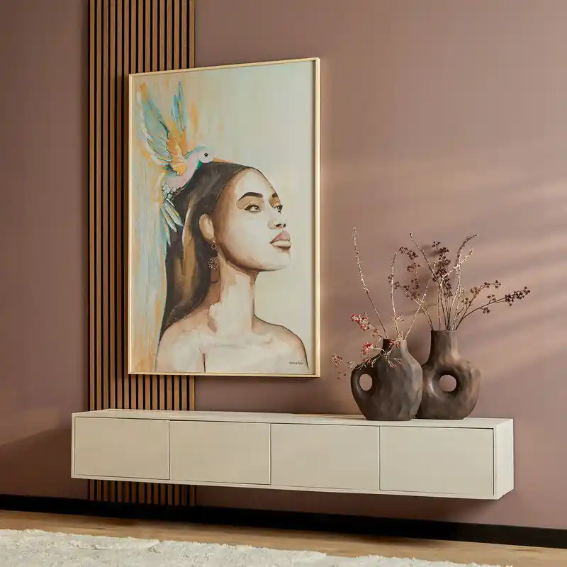 Goedkoop Starfurn - Tv meubel Vision - Beige - 30x200x35 cm