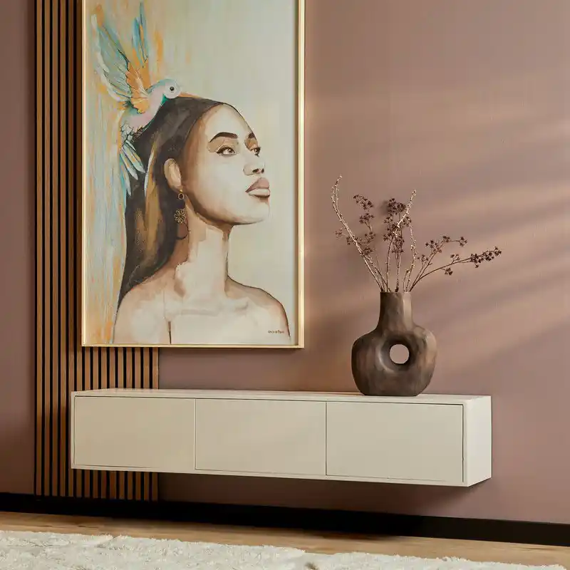 Exclusieve Aanbieding Starfurn - Tv meubel Vision - Beige - 30x160x35 cm