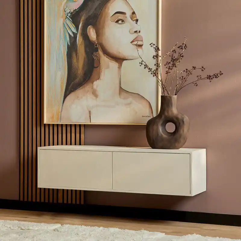Starfurn - Tv meubel Vision - Beige - 30x120x35 cm Speciale Aanbieding