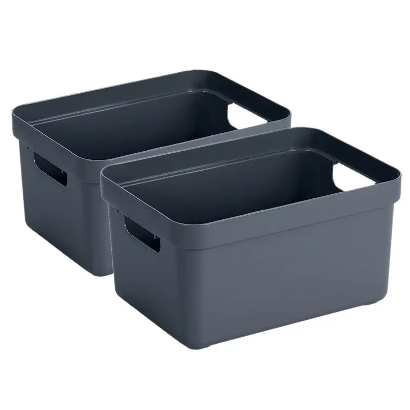 Alleen Vandaag Sunware Opbergbox Sigma - 4x - kunststof - donkerblauw - 13 liter - Opbergbox