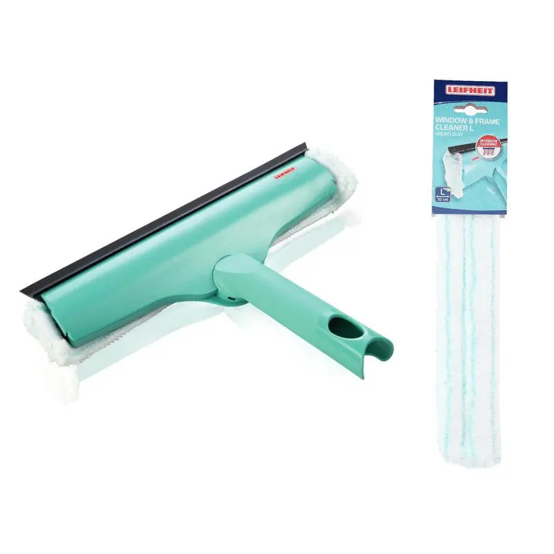 Bulkbestelling Leifheit 3-in-1 raamwisser/raamtrekker easy click 33 cm met extra schoonmaakdoek - Raamwissers