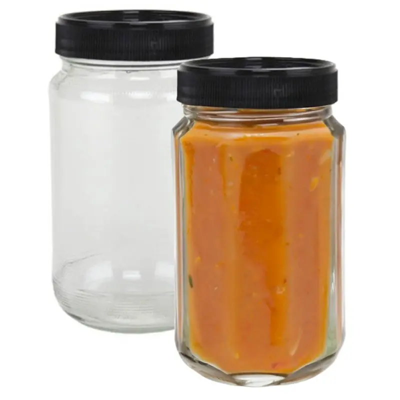 Betrouwbaar Weckpot/inmaakpot - 2x - glas - 320 ml - schroefdop - transparant - Weckpotten