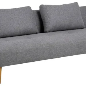 Slaapbank - Lichtgrijs Stof - 180x86x74cm - Malven Meest Verkocht