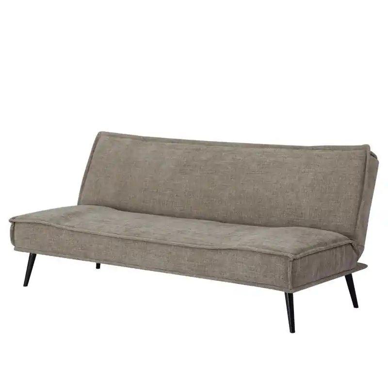 Slaapbank 3-Zits - Taupe Stof - Zithoogte 43cm - 181x83x81cm - Mali Laatste Kans
