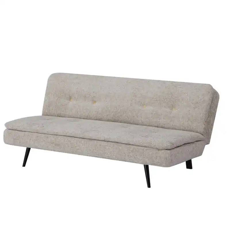 Slaapbank 3-Zits - Beige Stof - Zithoogte 41cm - 179x87x80cm - Olive Laatste Versie
