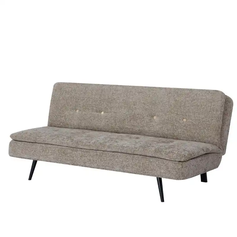 Exclusief Slaapbank 3-Zits - Taupe Stof - Zithoogte 41cm - 179x87x80cm - Olive