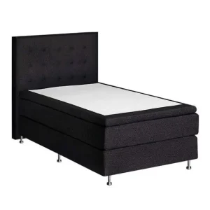 Larson - Boxspring Oslo - Donkergrijs - 80x200 Exclusief