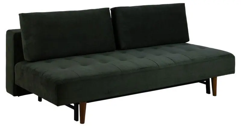 Origineel Slaapbank - Donkergroen Stof - 200x105x83cm - Stenhed
