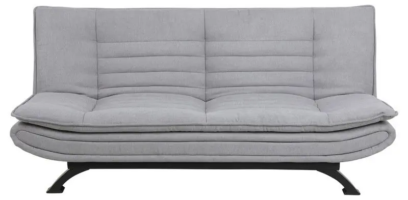 Nieuwe Collectie Slaapbank 3-Zits - Lichtgrijs Stof - Zithoogte 41cm - 196x98x91cm - Nico