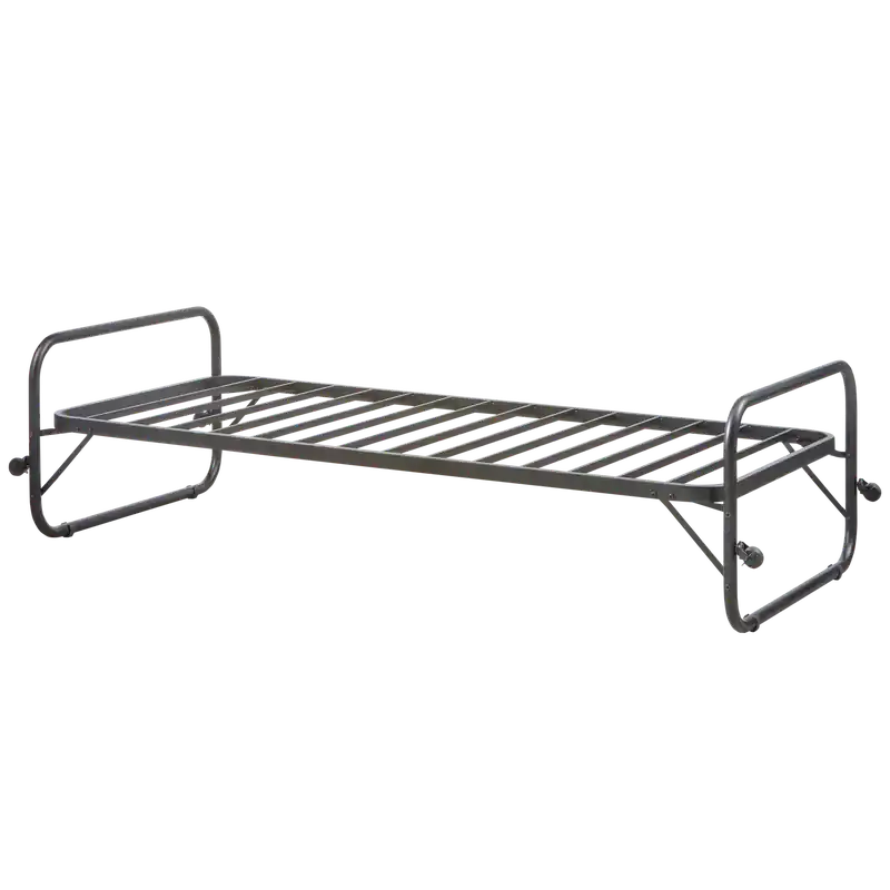 WOOOD Lucy Eenpersoonsbed - Metaal - Zwart - 57x95x206 Beste Prijs
