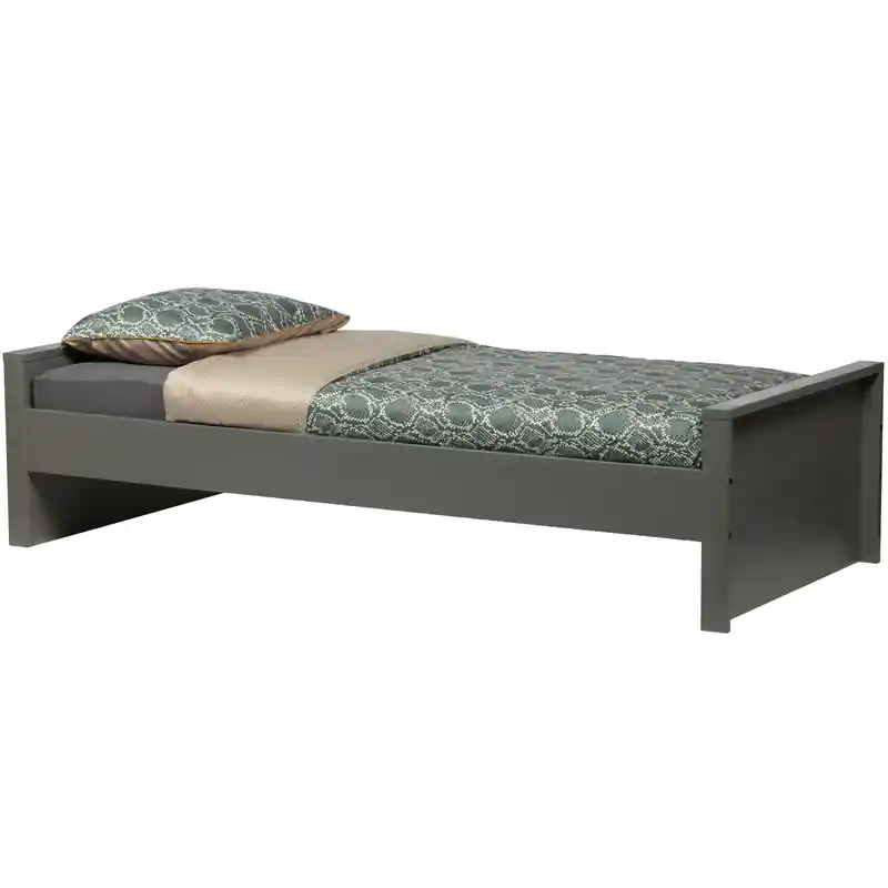 Populair WOOOD Morris Bed Excl Lade - Grenen - Leem - 214x53x95