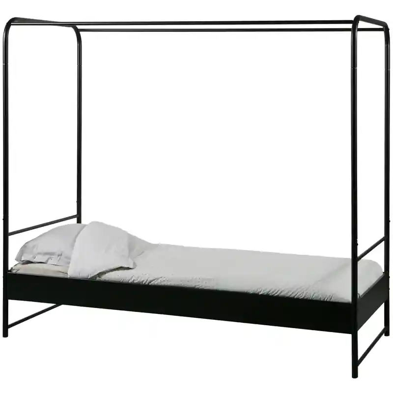 Plaats Bestelling vtwonen Bunk Hemelbed - Metaal - Zwart - 190x206x95
