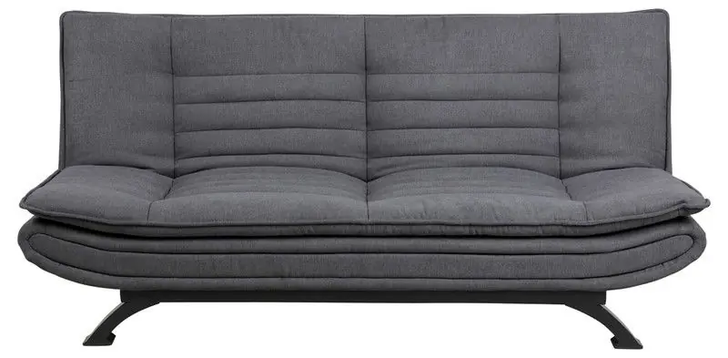 Finale Uitverkoop Slaapbank 3-Zits - Donkergrijs Stof - Zithoogte 41cm - 196x98x91cm - Nico