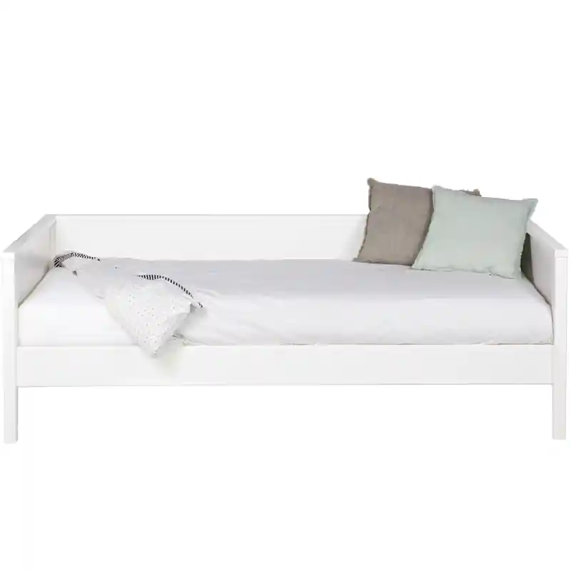 Luxe WOOOD Nikki Bedbank Excl Lade - Grenen - Wit - 100x73x208
