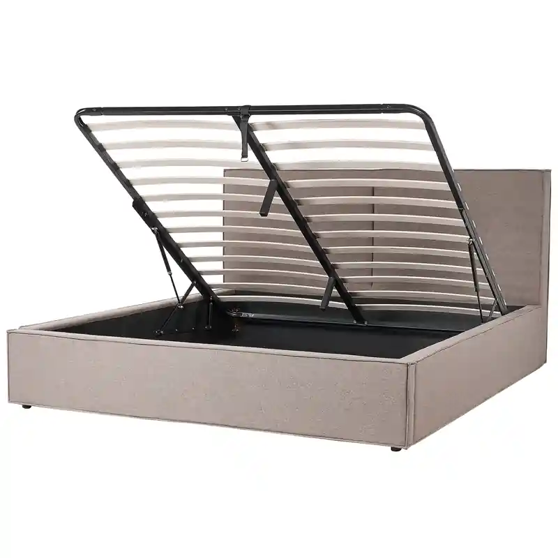 Alleen Vandaag MOISSAC - Bed - Taupe - 180 x 200 cm - Polyester