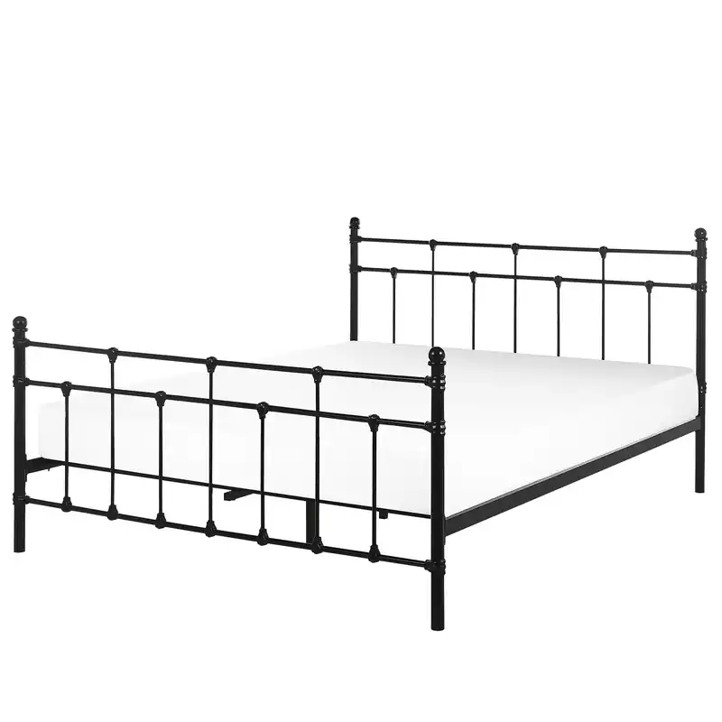 Alleen Vandaag LYNX  - Tweepersoonsbed - Zwart - 160 x 200 cm - Metaal